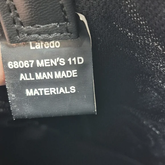 Laredo Monty Faux Leather Western Boots 11D - Picture 11 of 16